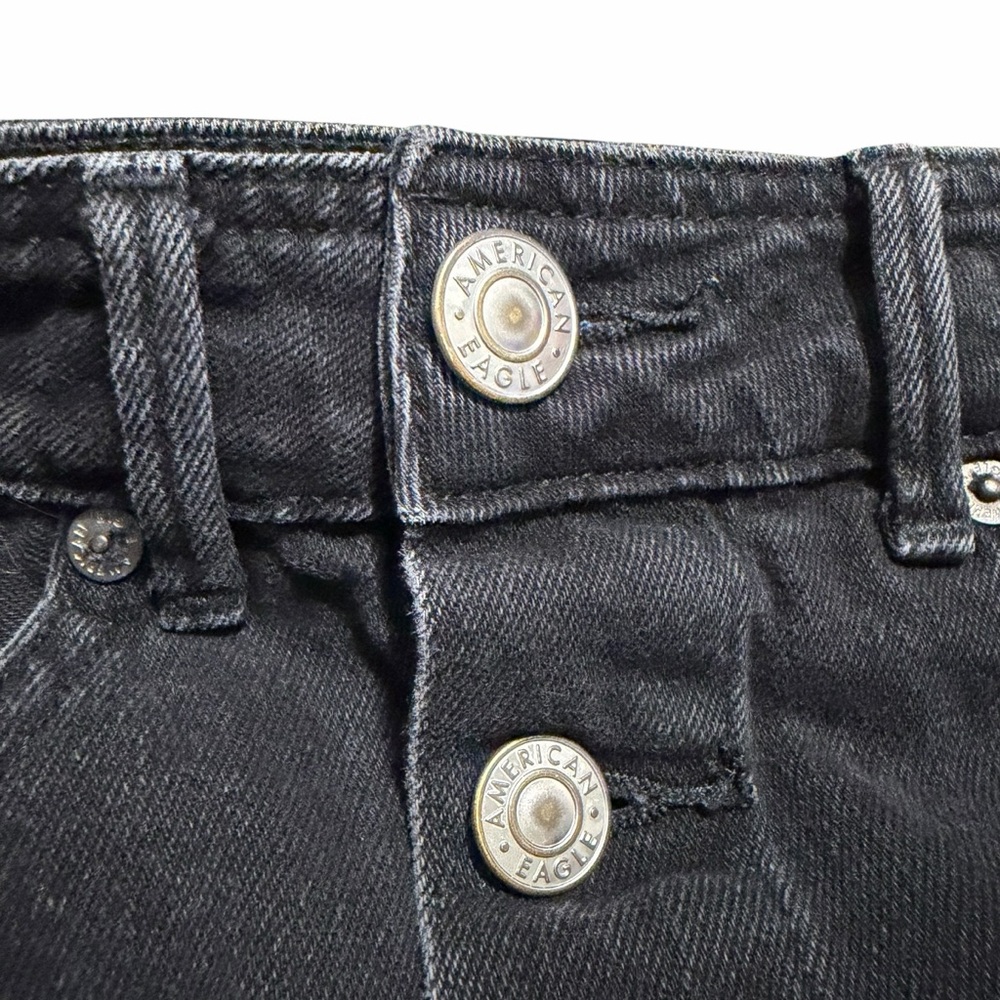 American Eagle Hi-Rise A-Line Black Denim Skirt‎ | Size 2/4 - Picture 2 of 4